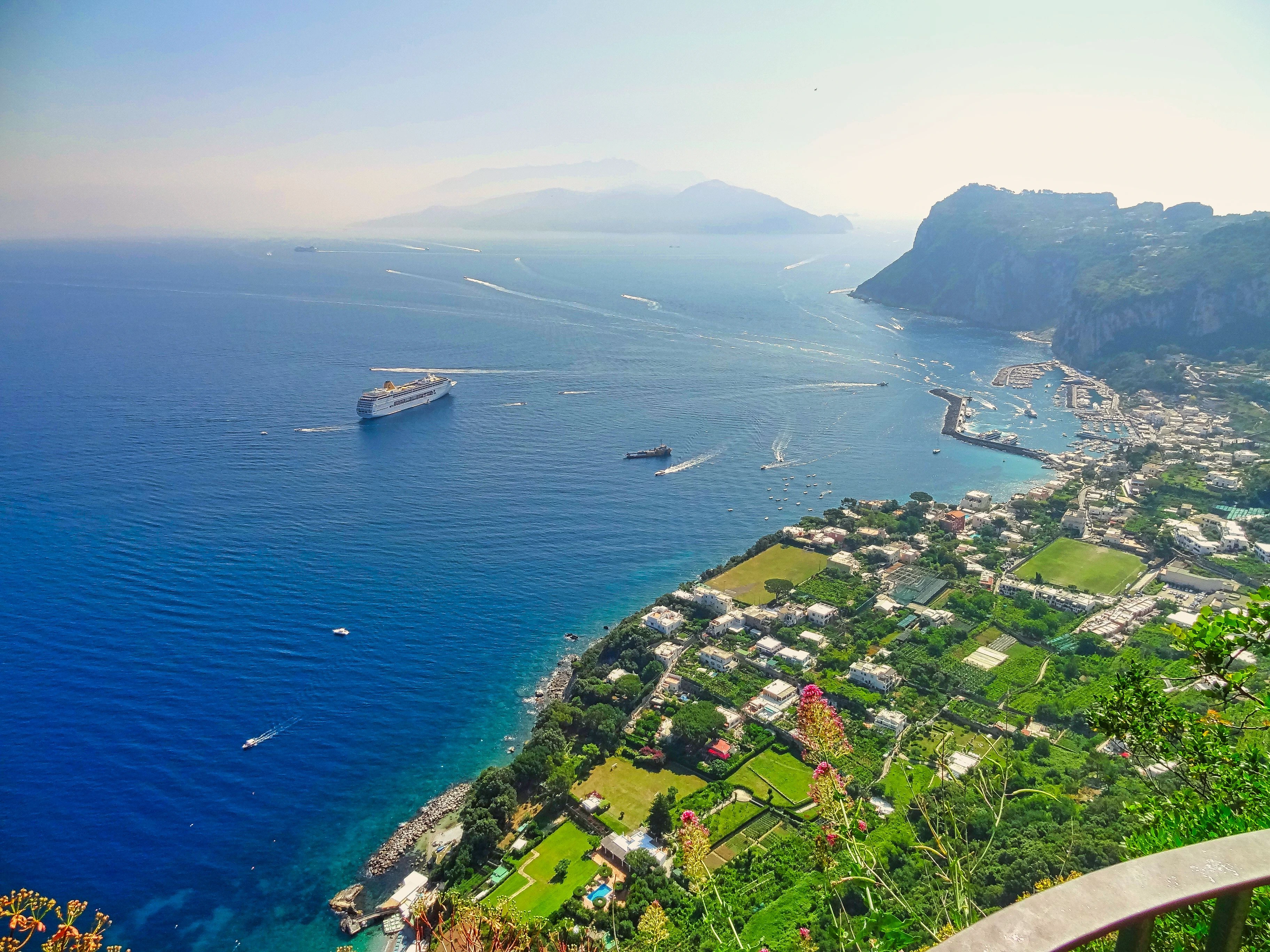 Coastal landscape viewed from above