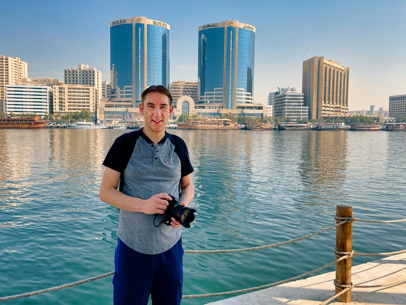 Paul holding his camera